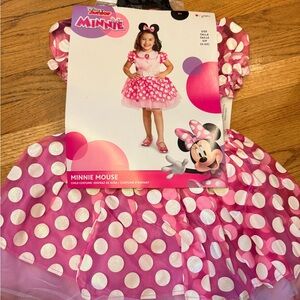 Disney Minnie Mouse Pink and White Polka Dot Dress